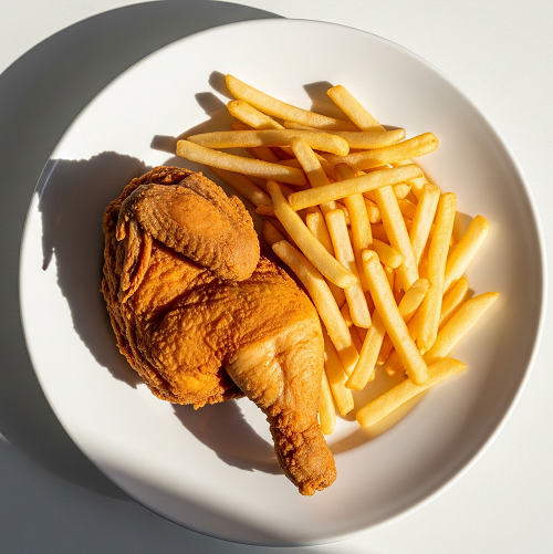 Half Deep Fried Chicken 