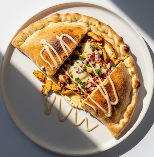 Chicken Kebab Calzone 